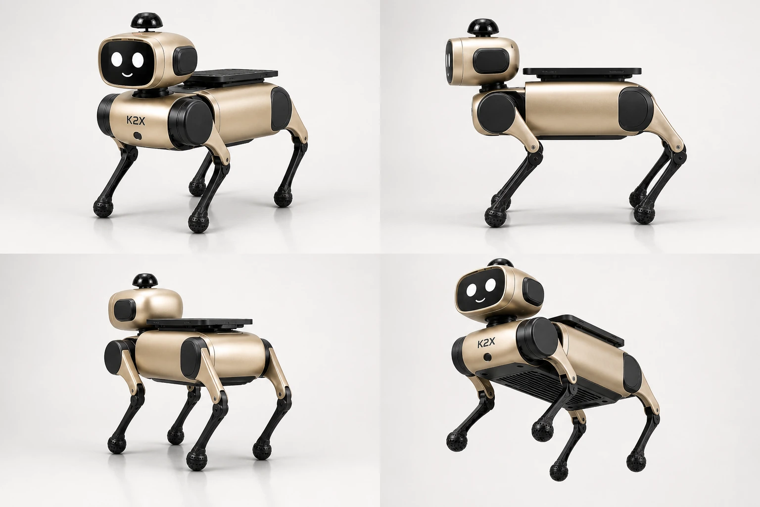 K2X quadruped prototype multi-view